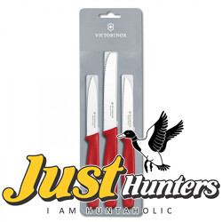 Victorinox Swiss Knife Paring Knife Set of 3 Red 5.1111.3