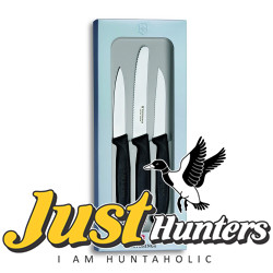Victorinox Swiss Knife Paring Knife Set of 3 Black 5.1113.3