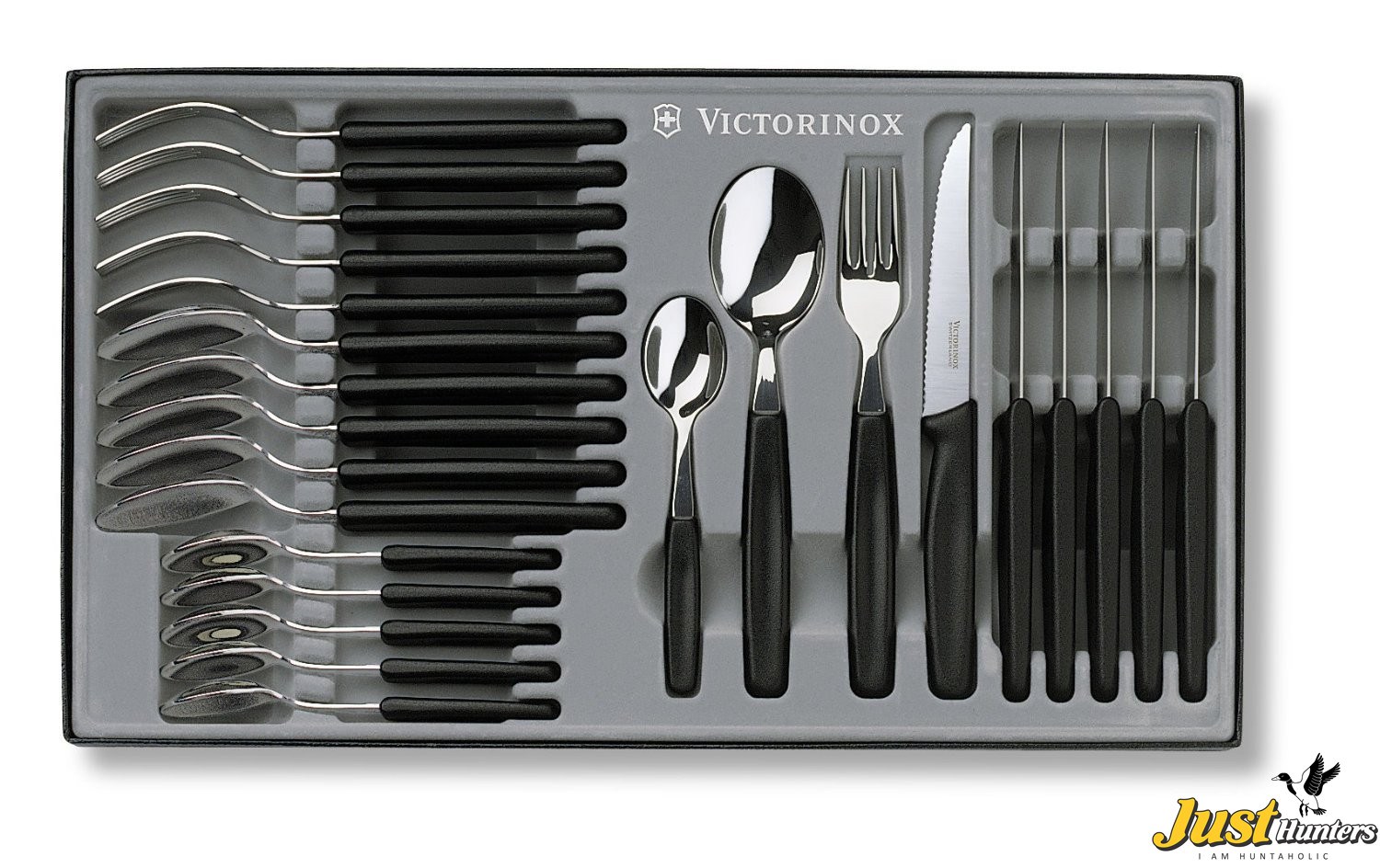 Victorinox Swiss Knife 24 PCS KITCHEN CUTLERY SET 5.1233.24 BLACK