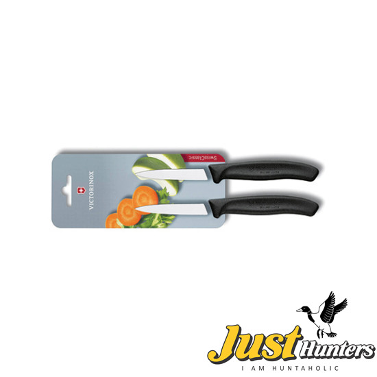 Victorinox Swiss Knife SwissClassic Paring Knife 8.5 Cm (2 Pcs) - BLACK