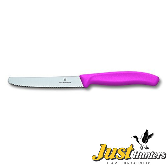 Victorinox Swiss Knife SwissClassic Paring Knife 10 Cm Wavy Edge -PINK