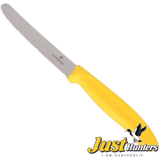 Victorinox Swiss Knife SwissClassic Paring Knife 10 Cm Wavy Edge - YELLOW