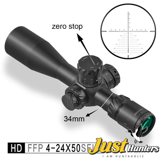 Discovery Optics Scope HD 4-24X50SFIR FFP 2021 Model
