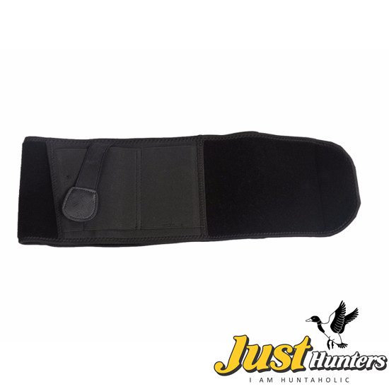 Tactical Neoprene Belt Wrap Holster Magazine Pouch Airsoft Pistol Military Left Black