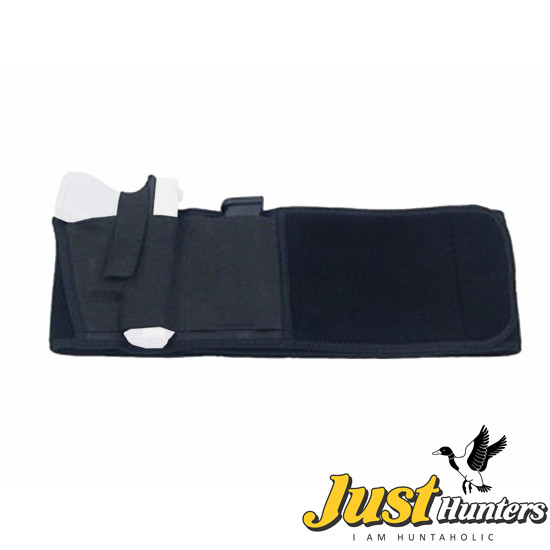 Tactical Neoprene Belt Wrap Holster Magazine Pouch Airsoft Pistol Military Left Black