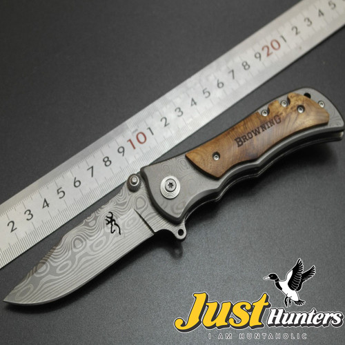 Browning Wood Handle Folding Knife outdoor tool survival camping folding knife hunting