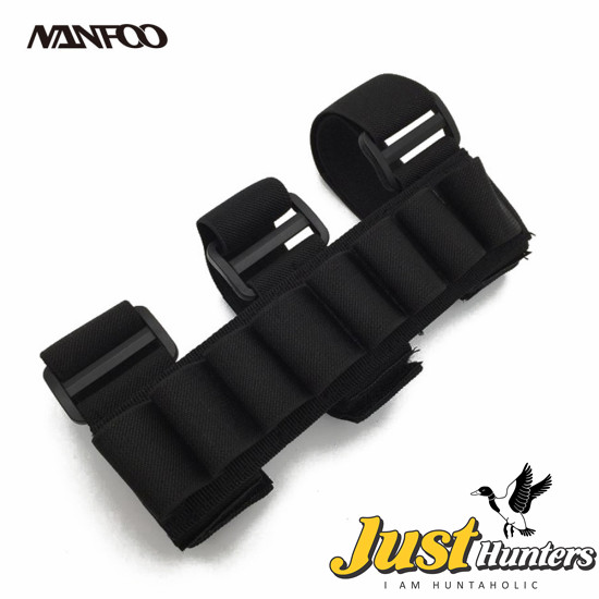New Outdoor Tactical Ammo Holster Hunting Shooting Forearm Cartridge Holder Detachable Bandolier Bullet Pouch Belts Black Khaki 
