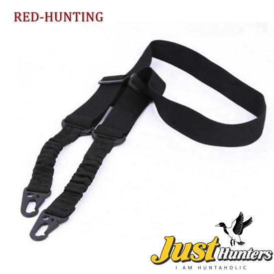 2 Point Rifle Sling with Upgrade Version Metal Hook, Multi-Use Two point Gun Sling for Hunting Shooting