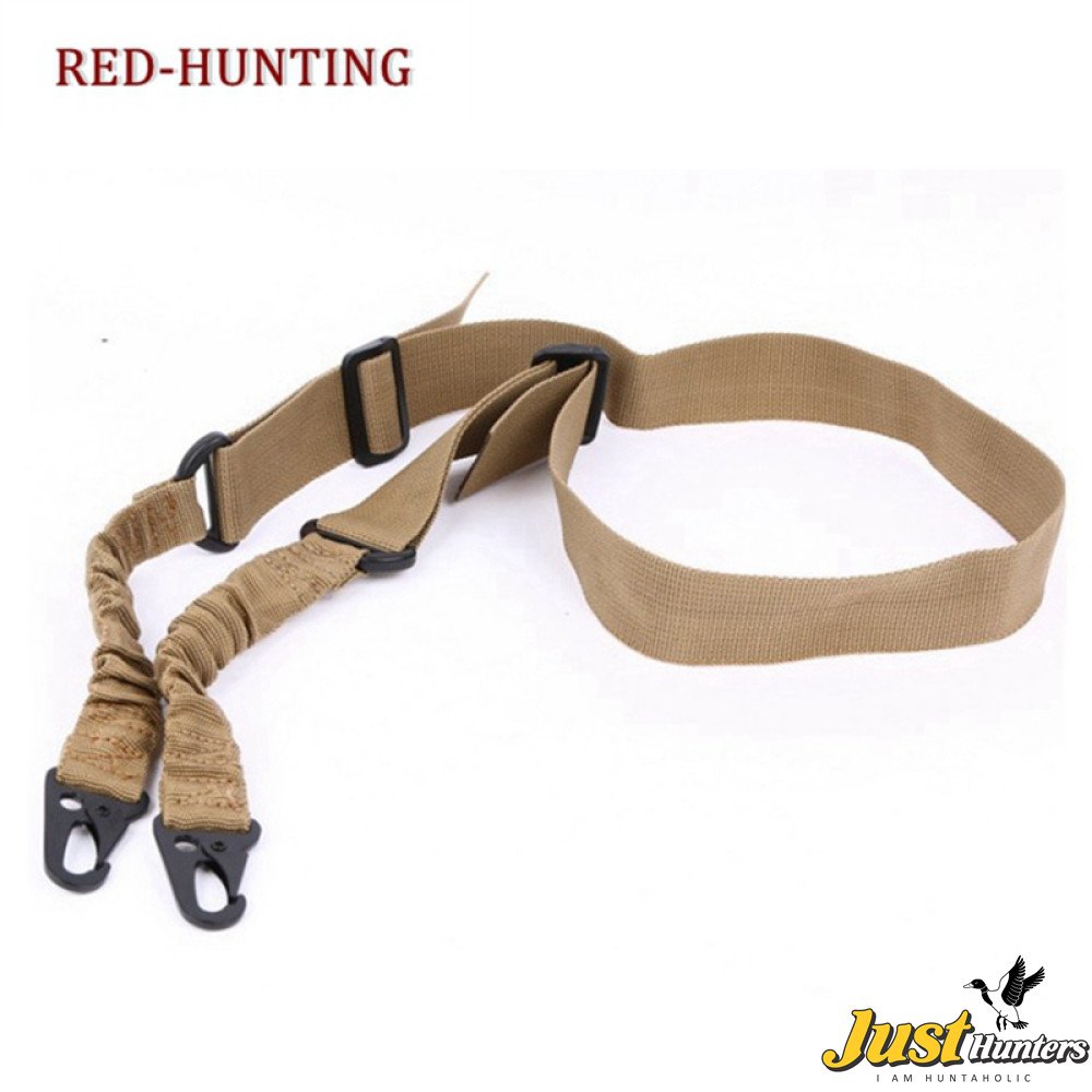 USA Slings Red 2-Point Quick Adjust Rifle Sling – Nylon Tactical Gun Sling
