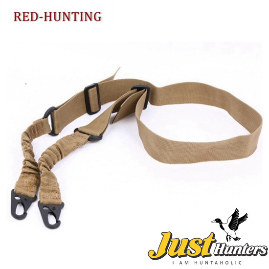 2 Point Rifle Sling with Upgrade Version Metal Hook, Multi-Use Two point Gun Sling for Hunting Shooting