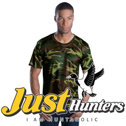 Code Five Men's 100% Polyester Camouflage Crew Neck Short Sleeve Performance Tee Code Five Men's 100% Polyester Camouflage Crew Neck Short Sleeve Performance Tee