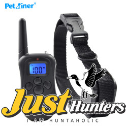Petrainer 998DR-1BL Rechargeable And Waterproof 300M Remote Vibration Shock Electronic 100Level Dog Electric Collars