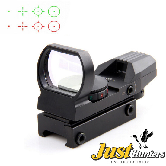 Hot 20mm Rail Riflescope Hunting Optics Holographic Red Dot Sight Reflex 4 Reticle Tactical Scope Hunting Gun Accessories