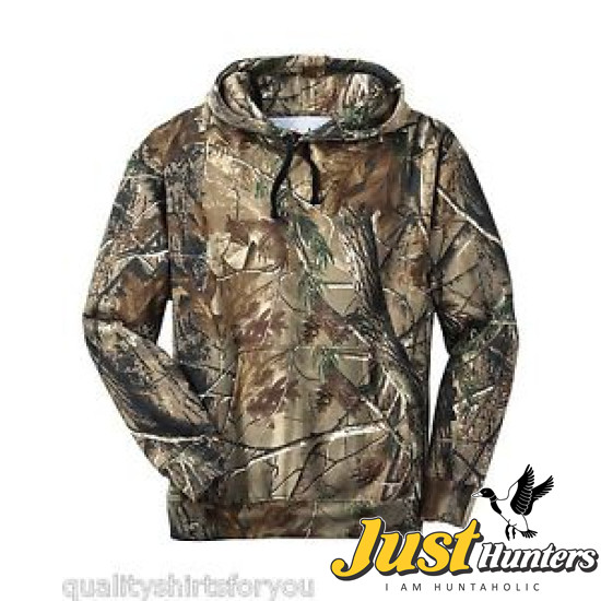 Hunting Mens Realtree AP Camo Sport Hooded Sweatshirt