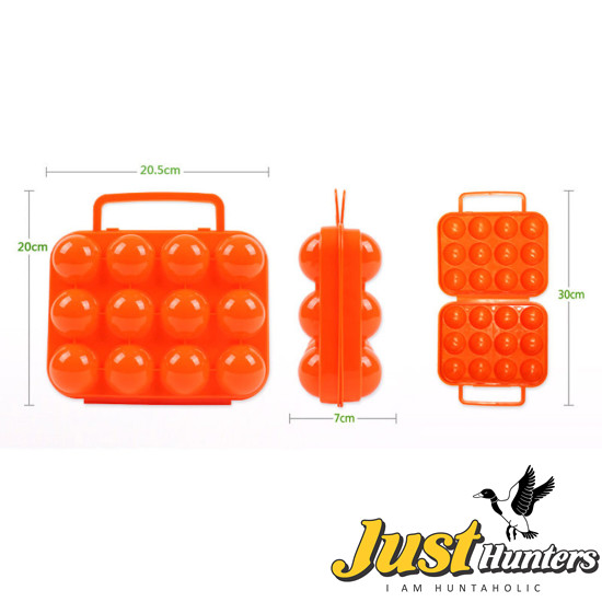 Portable 12/6 Eggs Plastic Container Holder Folding Egg Storage Box Handle Case Specially designed for carrying the eggs easily