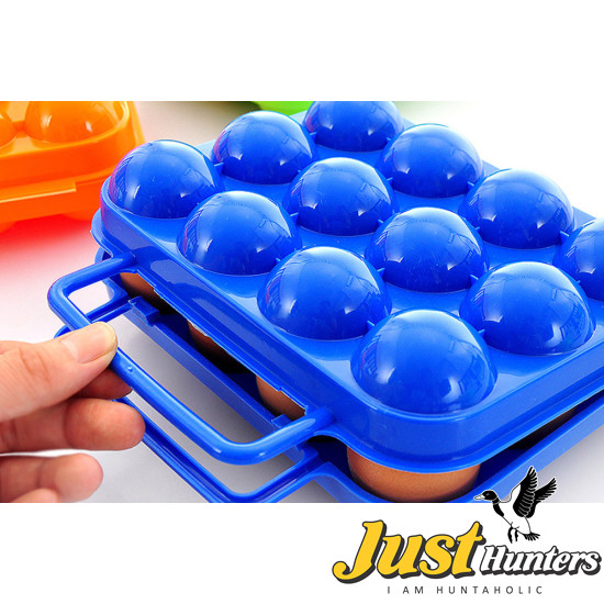 Portable 12/6 Eggs Plastic Container Holder Folding Egg Storage Box Handle Case Specially designed for carrying the eggs easily