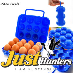 Portable 12/6 Eggs Plastic Container Holder Folding Egg Storage Box Handle Case Specially designed for carrying the eggs easily
