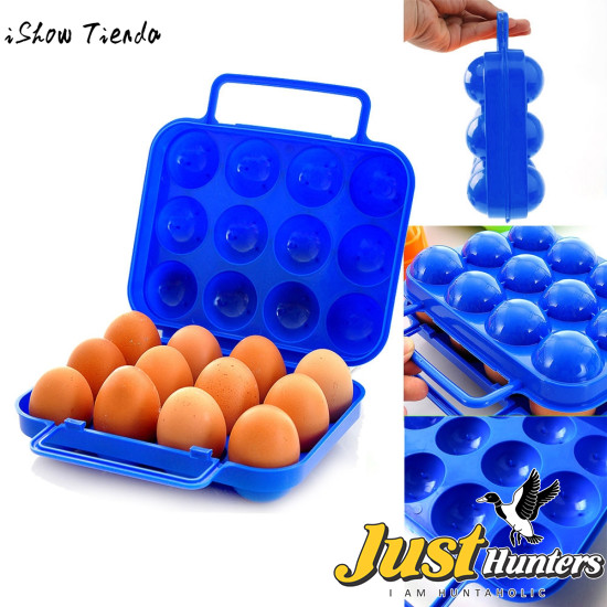 Portable 12/6 Eggs Plastic Container Holder Folding Egg Storage Box Handle Case Specially designed for carrying the eggs easily