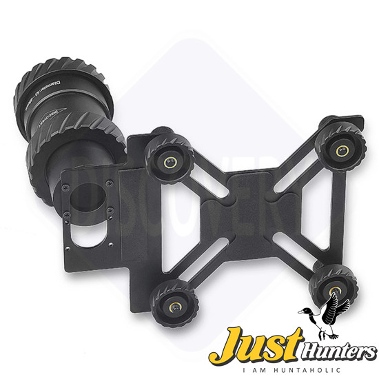 Universal Discovery Aluminium Alloy Anti-Slip Clip Scope Phone Mount Adapter for 43-48mm