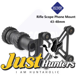 Universal Discovery Aluminium Alloy Anti-Slip Clip Scope Phone Mount Adapter for 43-48mm