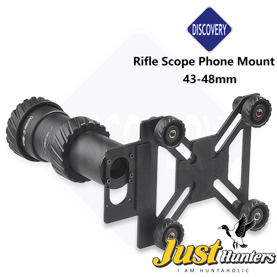 Universal Discovery Aluminium Alloy Anti-Slip Clip Scope Phone Mount Adapter for 43-48mm