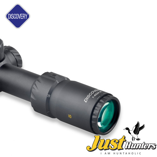 Discovery Optics Scope for Air Rifle HD 1-4X24IR, Hunting Airguns and Rifles 