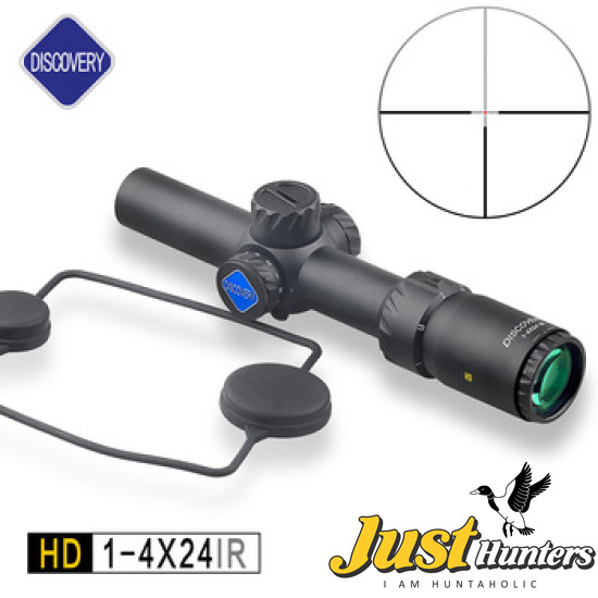Discovery Optics Scope for Air Rifle HD 1-4X24IR, Hunting Airguns and Rifles 