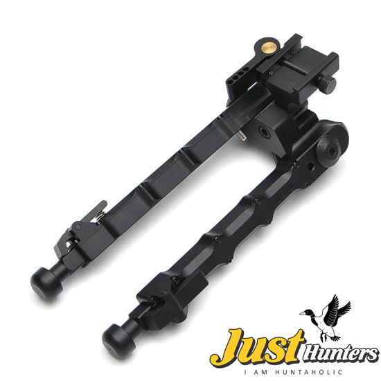 Tactical Hunting Rifle Bipod BR-4 Bolt Action Quick Detach Bipod fit 20mm Picatinny Rail for Rifle Scope Black Tan