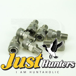 New Airgun PCP Charging Hose Stainless Steel Fill Fitting 8MM Female Quick Disconnect 1/8BSPP &amp; 1/8NPT &amp; M10*1 Male Threads