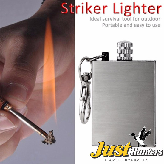 Portable Fire Starter Flint Matches Lighter Metal Outdoor Camping Hiking Instant Survival Tools No Oil