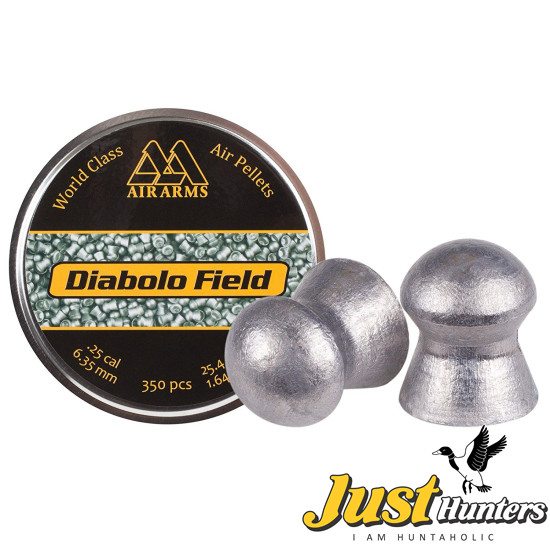 Air Arms Pellet Diabolo Field .25 Cal, 25.4 Grains, Domed, 350ct