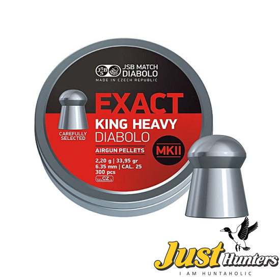 JSB Exact King Heavy Diabolo 33.95 gr .25