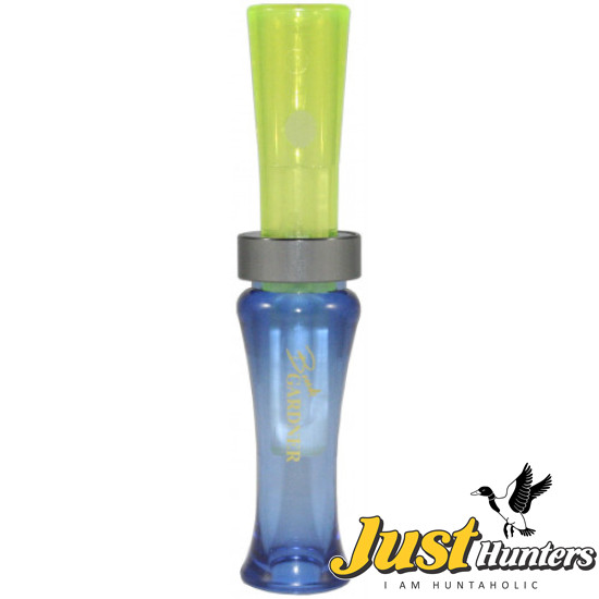 Buck Gardner Mallard Magic Double Reed Duck Call-Fluor Green and Blue