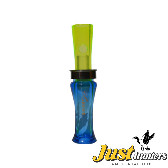 Buck Gardner Mallard Magic Double Reed Duck Call-Fluor Green and Blue