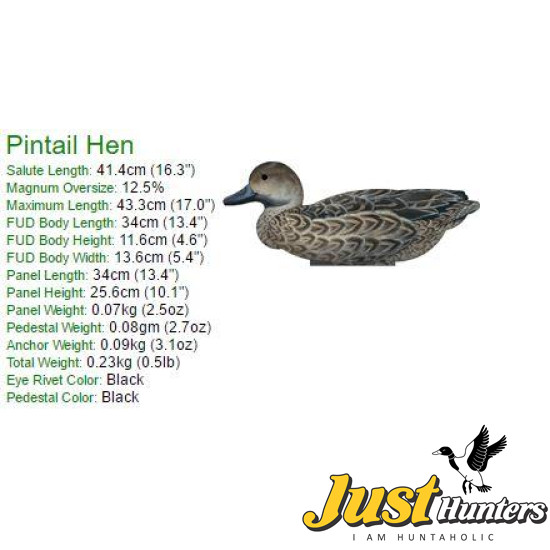 Pintail Decoy Foldable, Portable, Shotproof Decoys