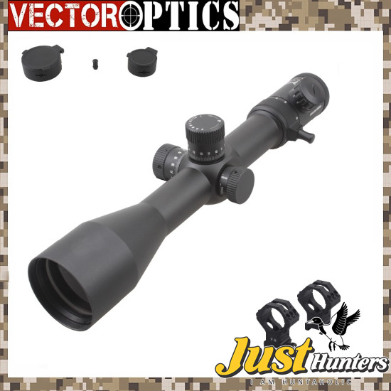 Vector Optics Atlas 5-30x56 Rifle Scope 35mm Riflescope Heavy Duty VHL Etched Reticle Turret Lock Side Focus Fit 12.7mm 50 BMG