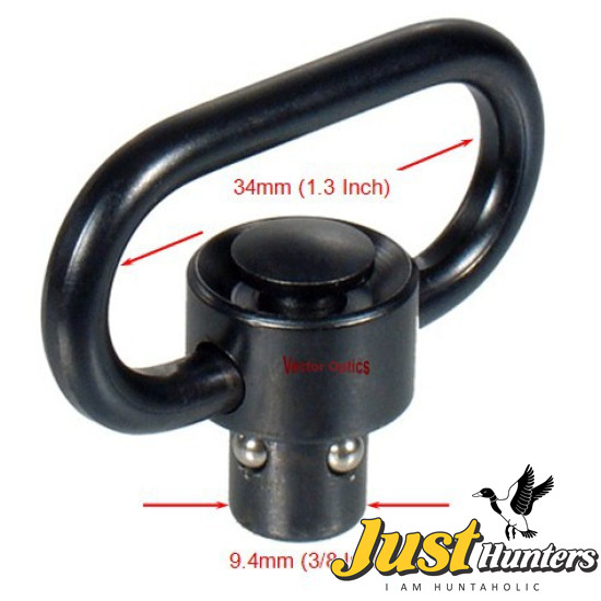 Tactical Push Button Sling Swivel Loop Picatinny Weaver QD Mount Comb Heavy Duty Accessories