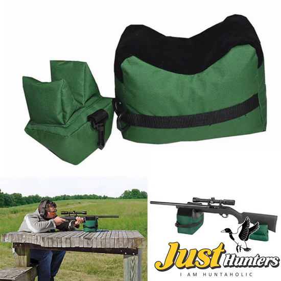 Gun Rest Bag Portable Shooting Rear Set Front and Rear Rifle Target Hunting Bench Unfilled Stand