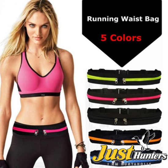 Waterproof Sports Bag Running Jogging Waist Bags Pocket Adjustable Outdoor Phone Money Anti-theft Pack Belt Cycling Zip Pouch