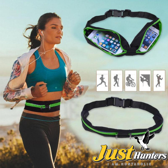 Waterproof Sports Bag Running Jogging Waist Bags Pocket Adjustable Outdoor Phone Money Anti-theft Pack Belt Cycling Zip Pouch