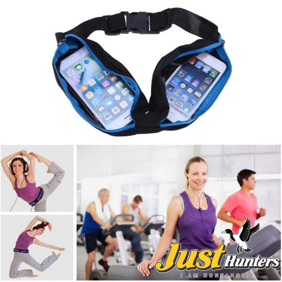 Waterproof Sports Bag Running Jogging Waist Bags Pocket Adjustable Outdoor Phone Money Anti-theft Pack Belt Cycling Zip Pouch