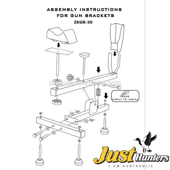 Zeroing Stand Gun Rest Shooting Rest Gun vise to keep your Gun more stable