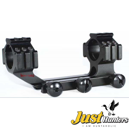 Vector Optics Tactical 30mm and 1 inch 25.4mm One piece RifleScope Weaver Mount Rings with Tri-Rails Cantilever Style