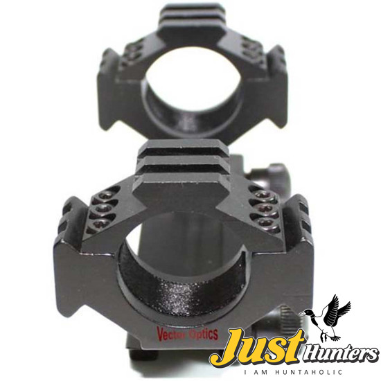 Vector Optics Tactical 30mm and 1 inch 25.4mm One piece RifleScope Weaver Mount Rings with Tri-Rails Cantilever Style