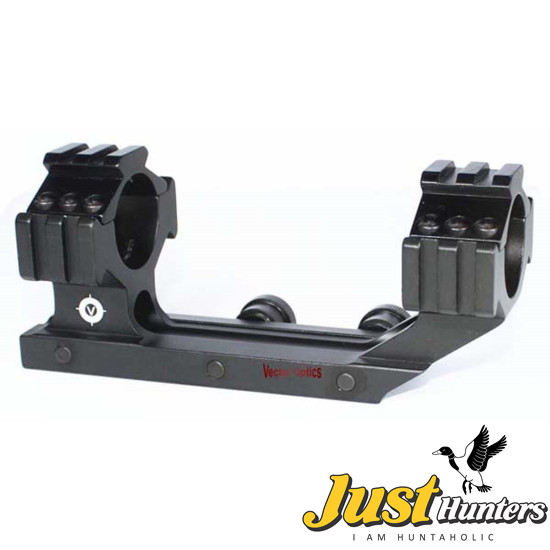 Vector Optics Tactical 30mm and 1 inch 25.4mm One piece RifleScope Weaver Mount Rings with Tri-Rails Cantilever Style