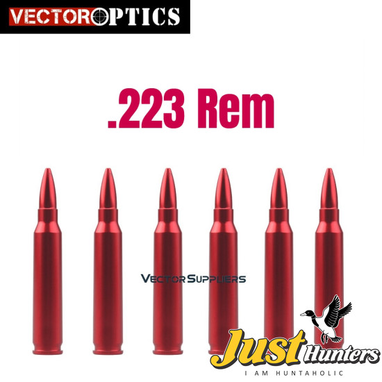 Vector Optics .223 Rem Precision Dry Fires Snap Caps For Safety Training Patrice Dummy Rounds Aluminum