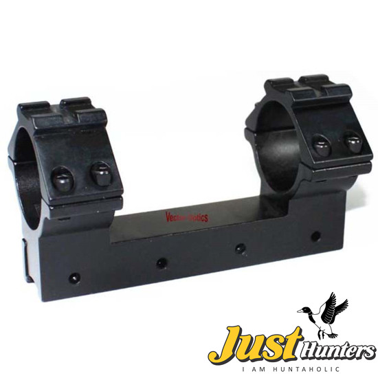 Vector Optics 30mm OnePiece Dovetail Rifle Scope Mount Double Rings with Top Picatinny Rail