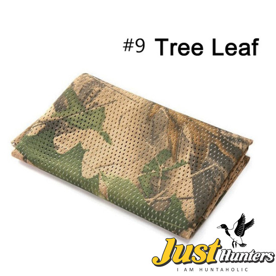 Mesh Tactical Camouflage Scarf Veil Neckerchief for Hunting and Outdoor 