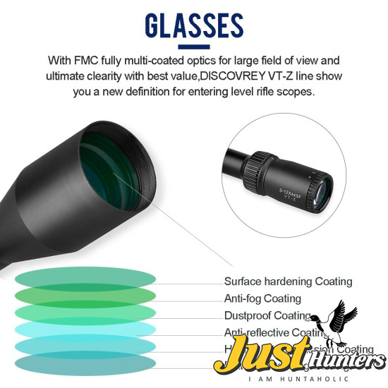 Discovery Optics Scope VT-Z 3-12X44SF With Side Wheel