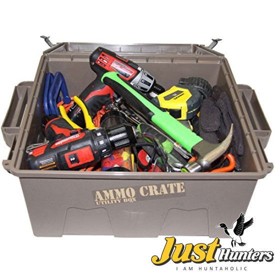 MTM ACR8-72 Ammo Crate Utility Box with 7.25" Deep, Large, Dark Earth